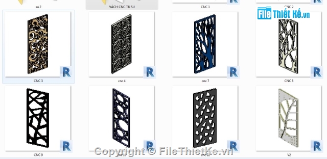 Revit, Sketchup] Vách ngăn CNC nội thất